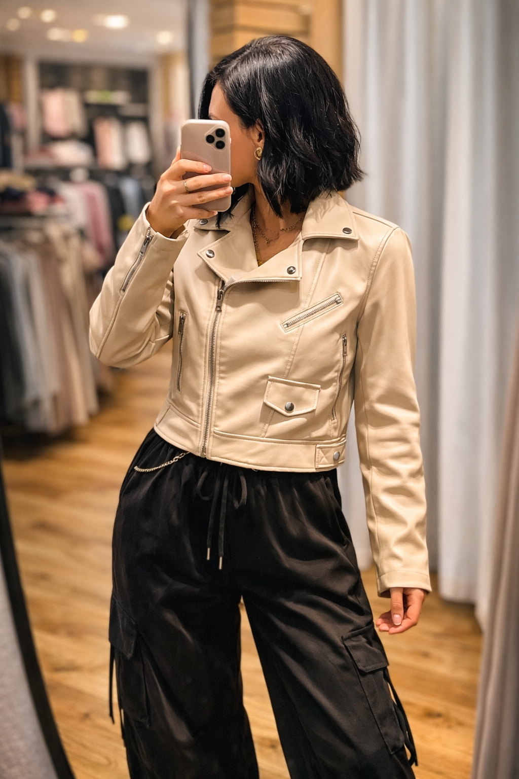 Kunstlederjacke