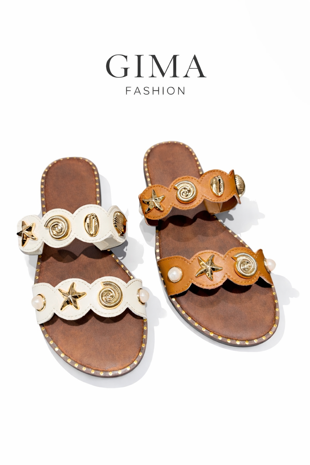 Damen Sandalen mit goldenen Details