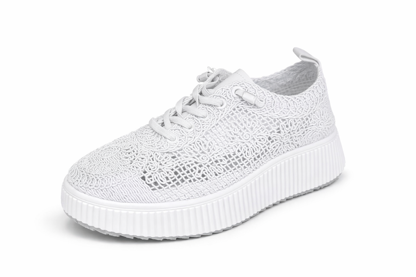Damen Sneaker mit Häkel-Design