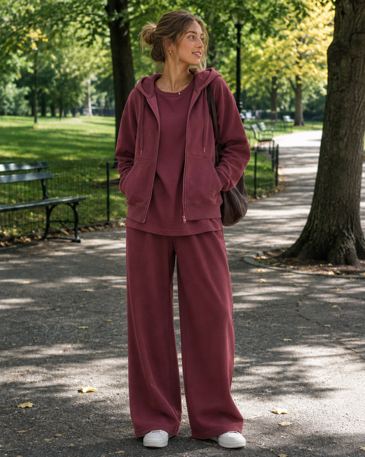 Oversize Shirt Bordeaux