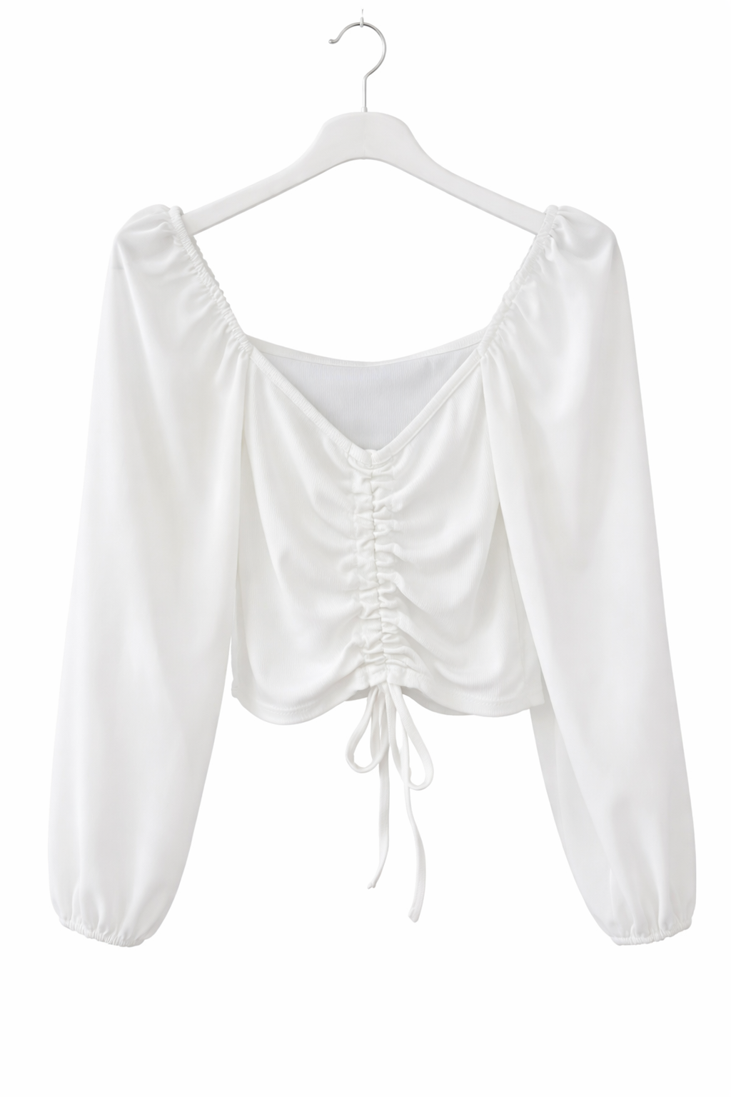 Off-Shoulder Bluse Weiss
