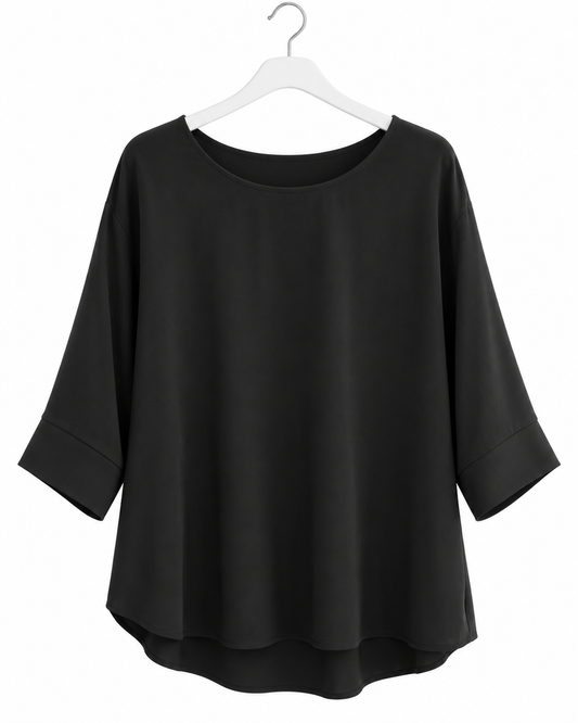 Oversize Pullover „Flow“ – Schwarz & Beige
