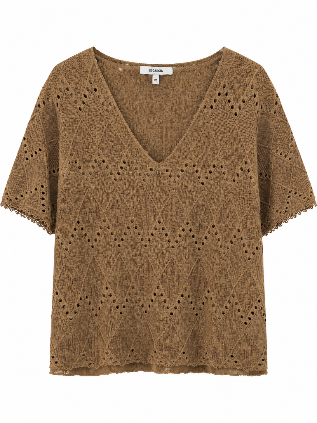 Shirt mit Häkelmuster