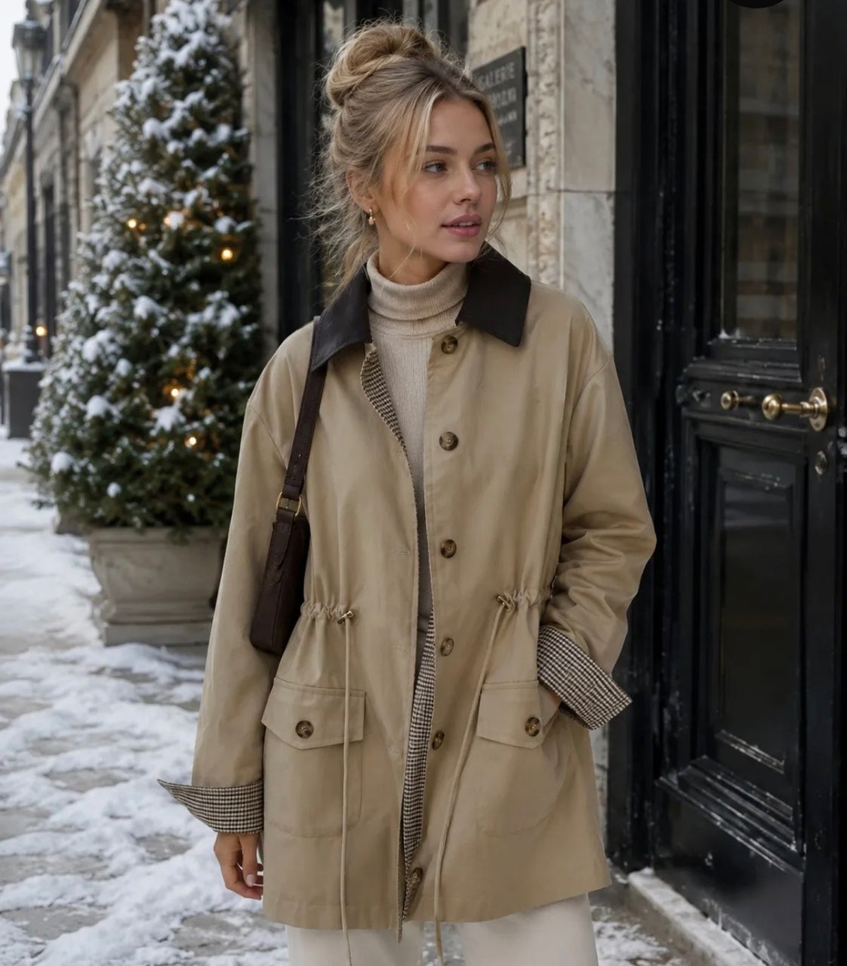 Wendejacke mit Knöpfen
