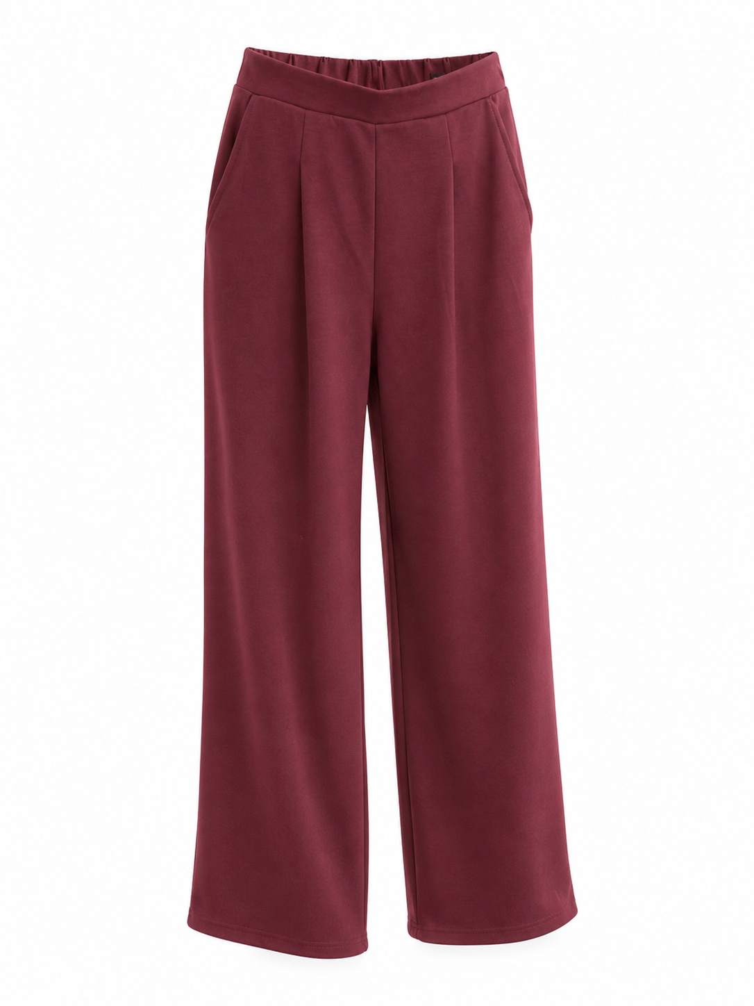 Wide-Leg Hose Bordeaux