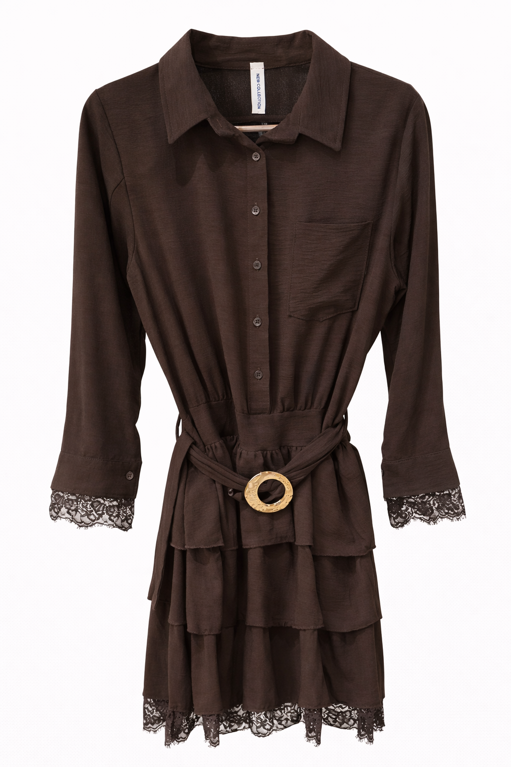Kleid mit spitzendetails