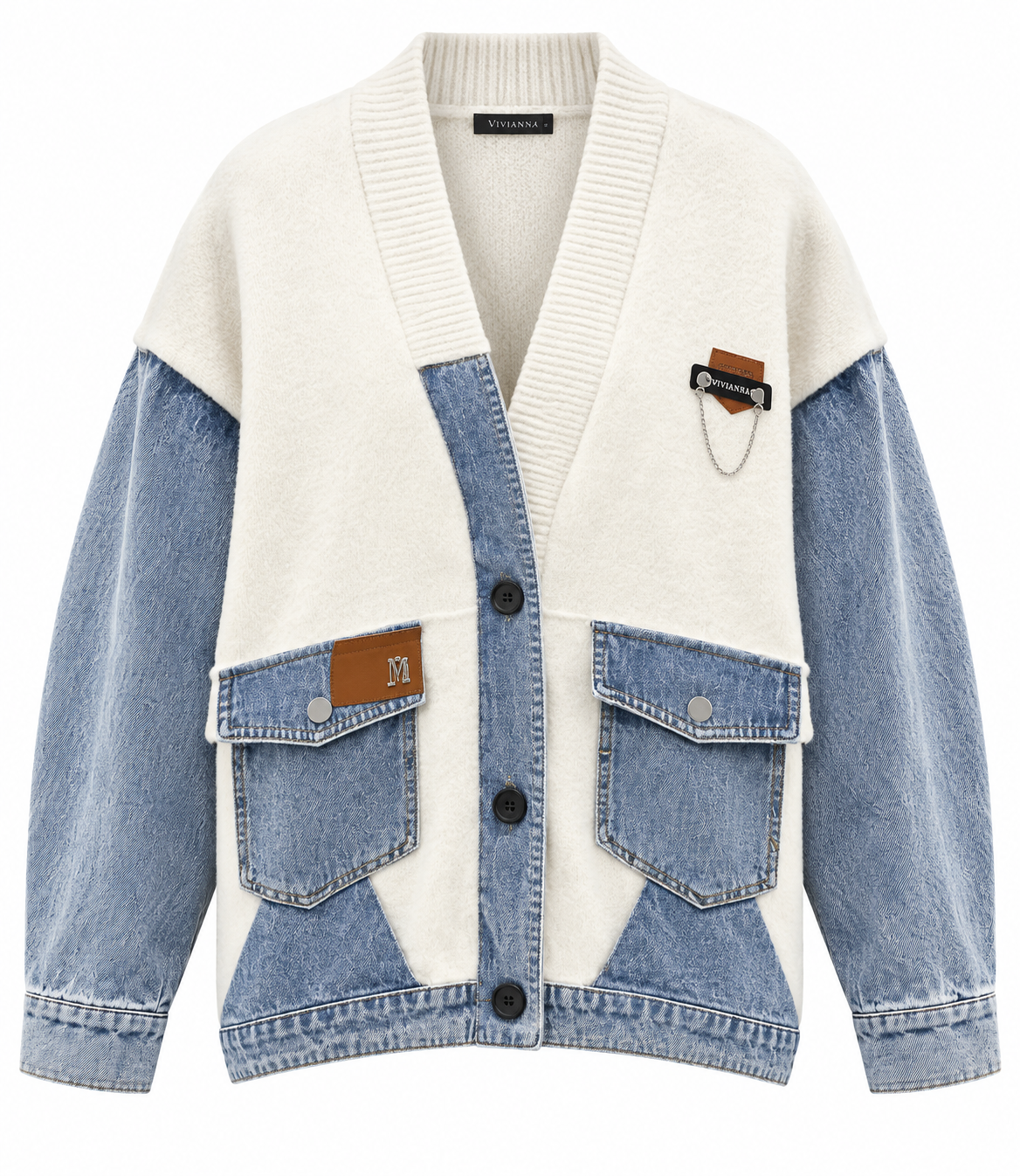 Cardigan Alessia - Denim Mix