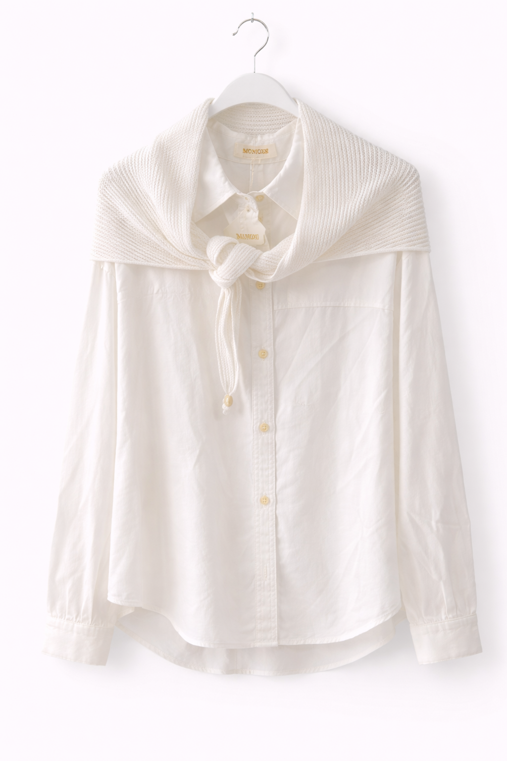 Bluse mit Strickdetail (2-in-1 Look)