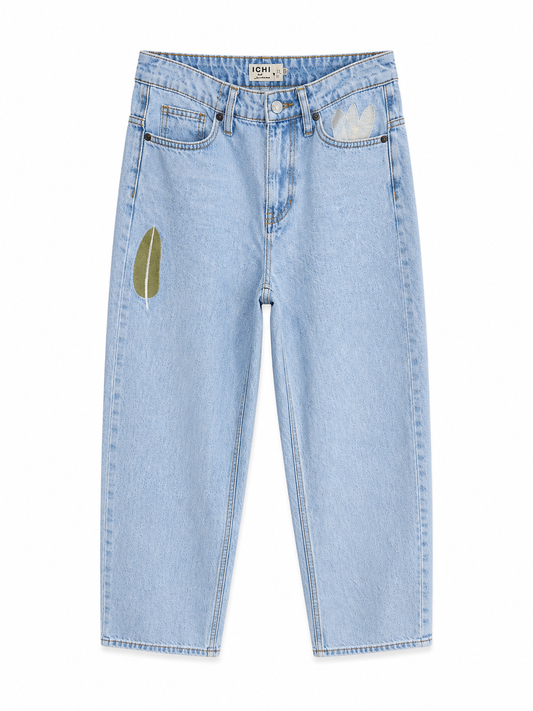 Jeans mit Stickerei