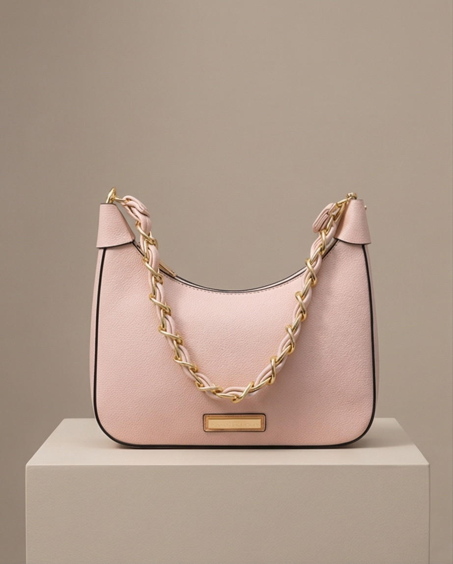 Tasche Rosa Goldkette