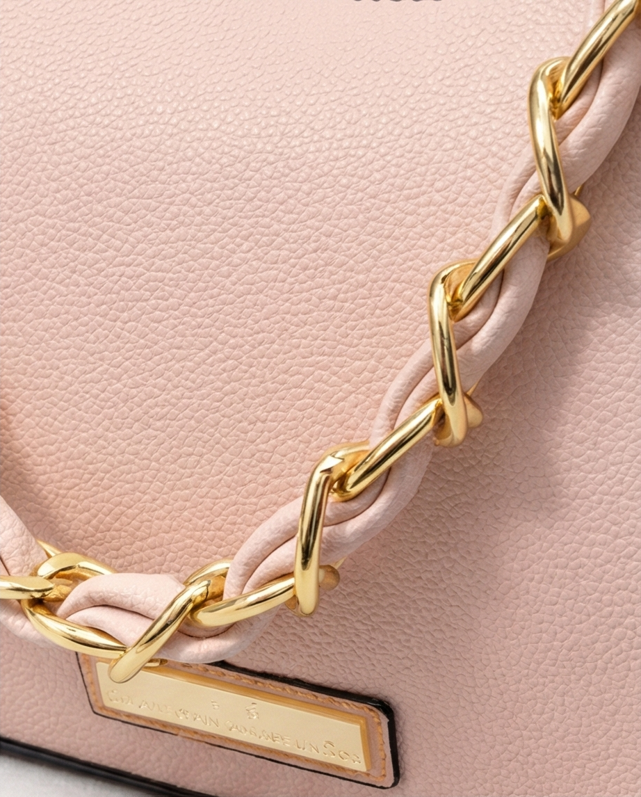 Tasche Rosa Goldkette