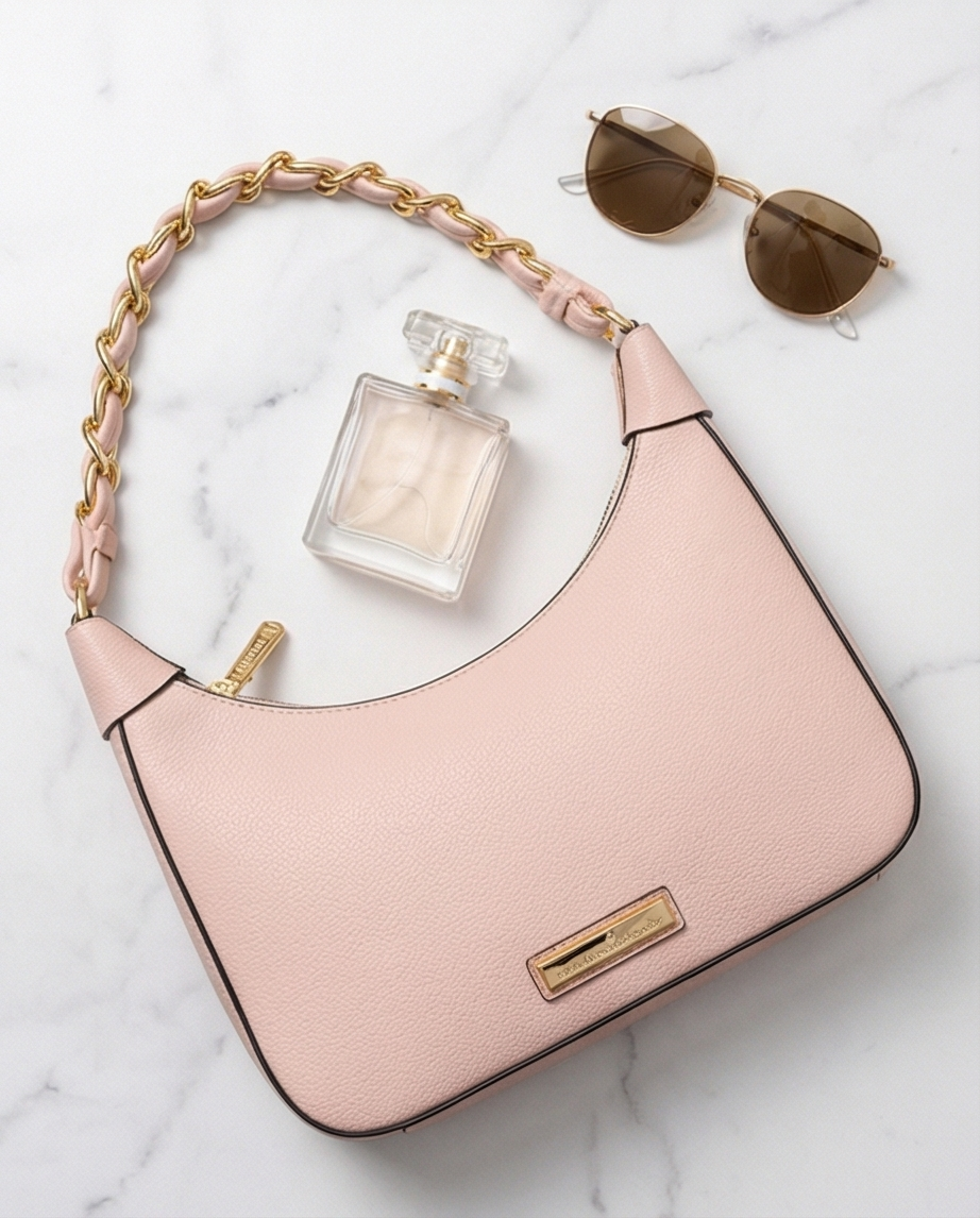 Tasche Rosa Goldkette