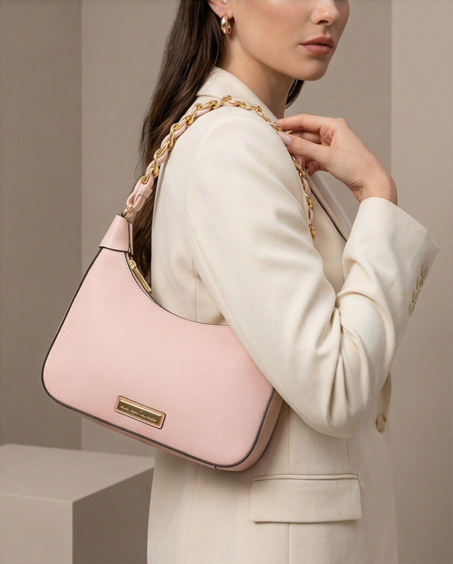 Tasche Rosa Goldkette