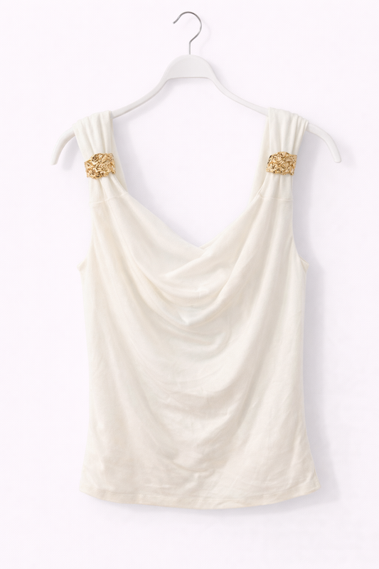 Elegantes Top mit Gold-Details