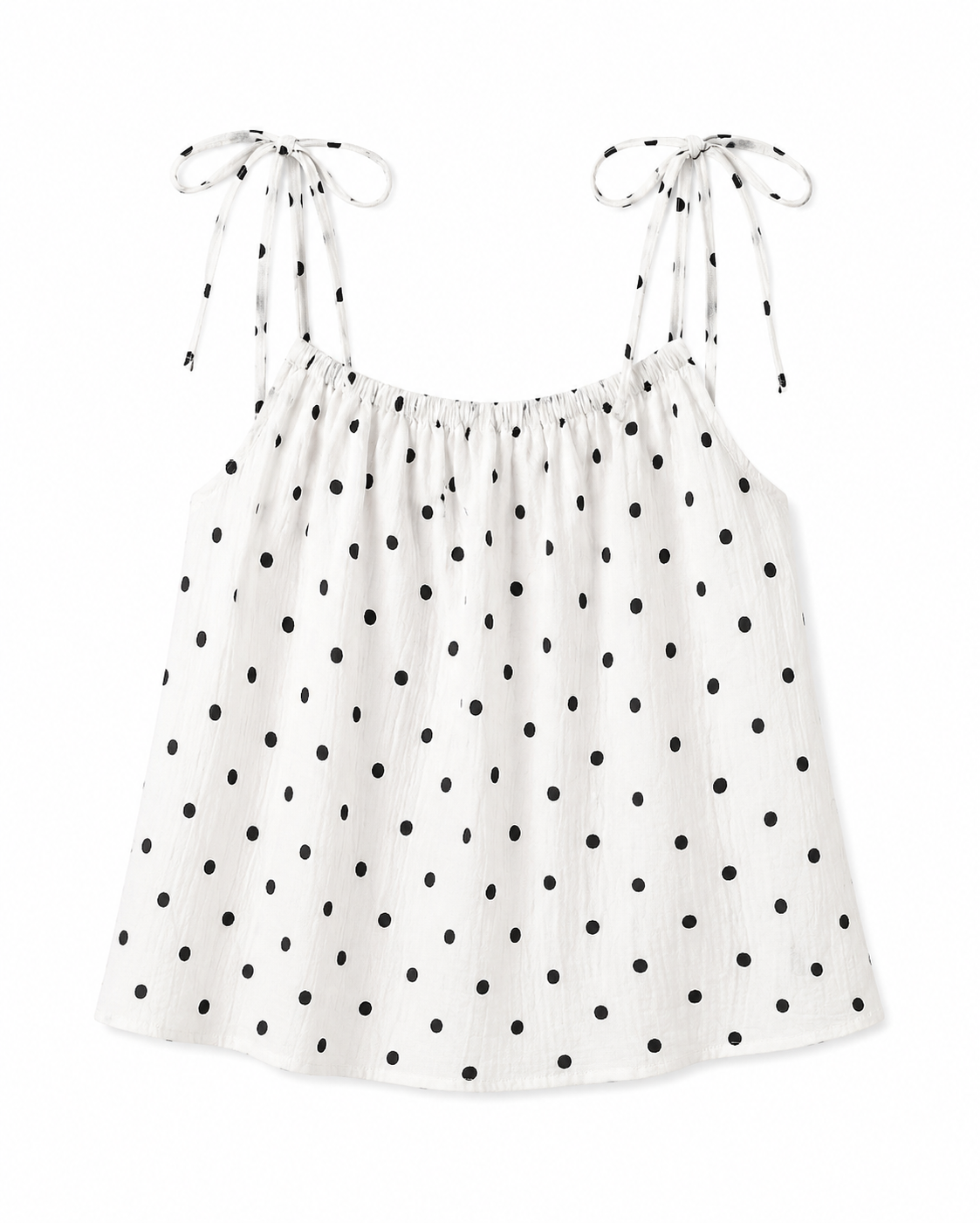 Pünktchen Sommer Top mit Schleifen