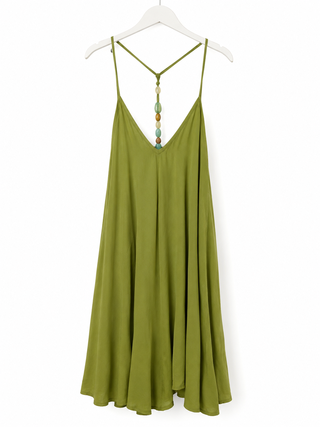 Kleid mit Rückenausschnitt & Perlen