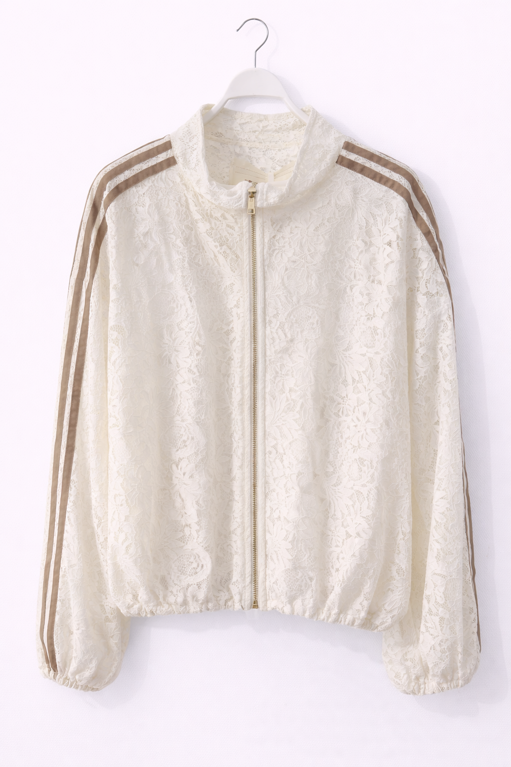 Lace Zip Jacket – Offwhite