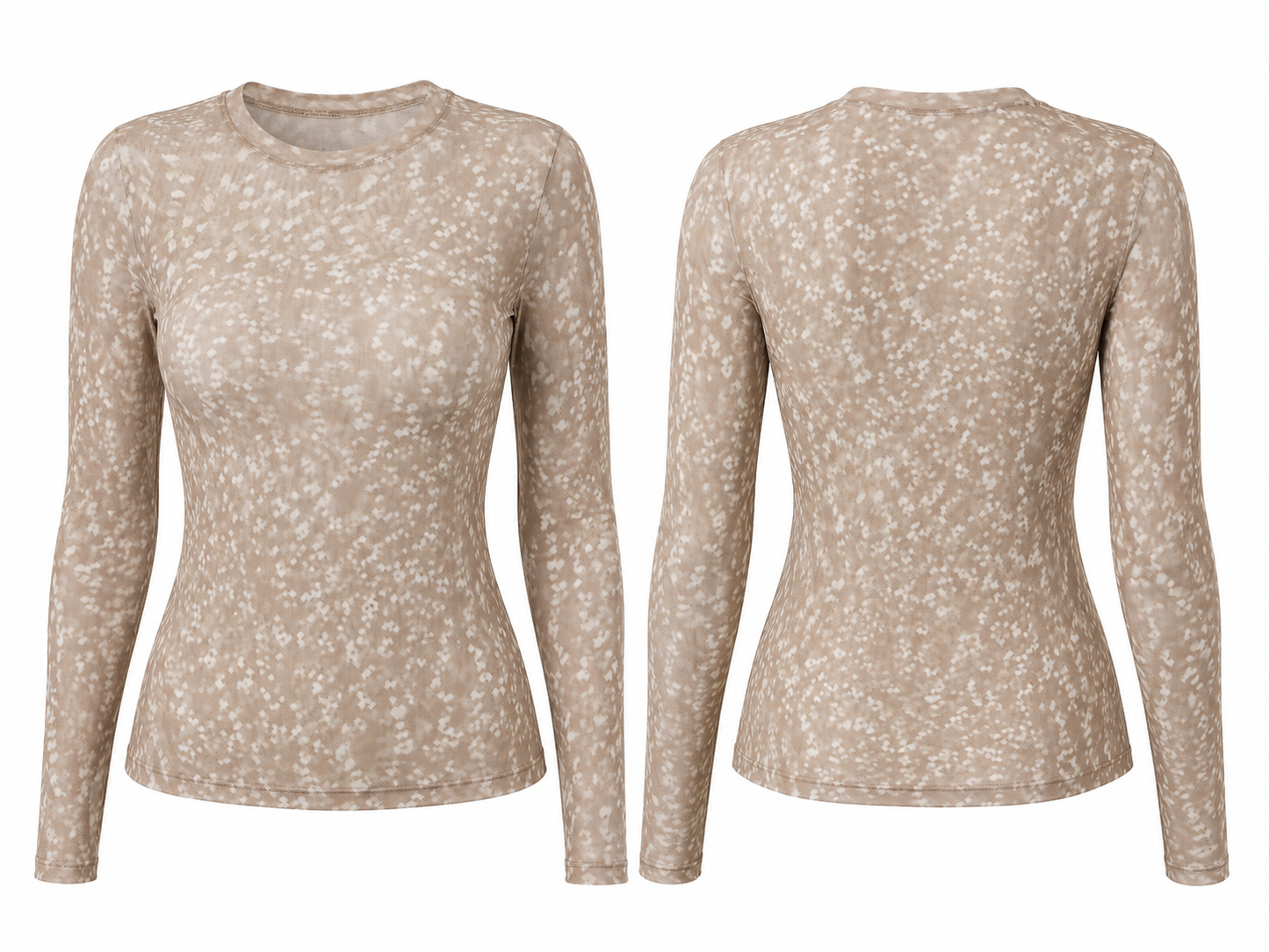 Mesh Shirt „Leo“ – Braun
