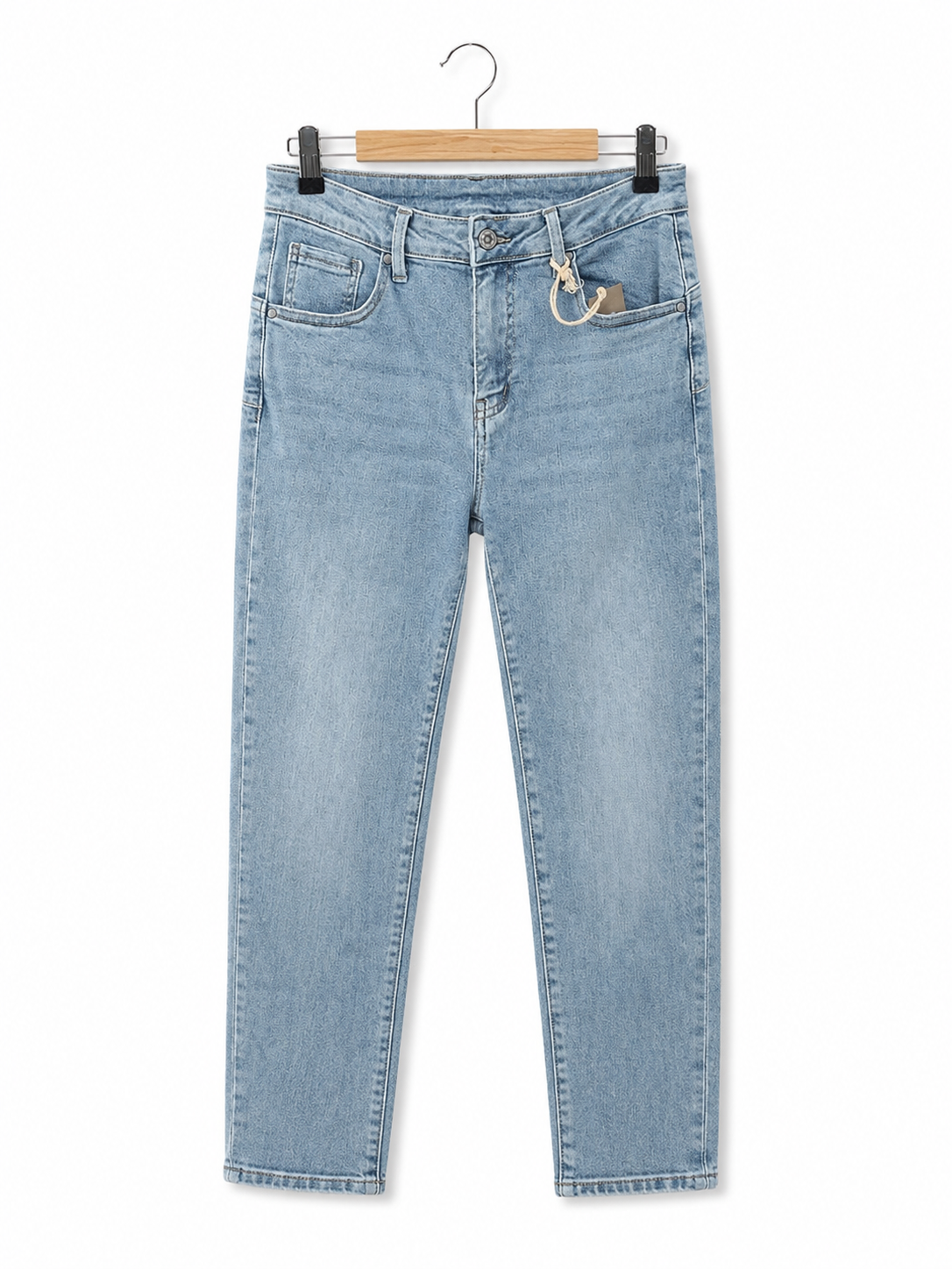 Straight Leg Jeans – Light Denim