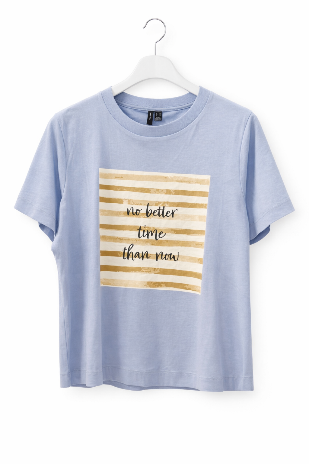 T-Shirt mit Print – Hellblau