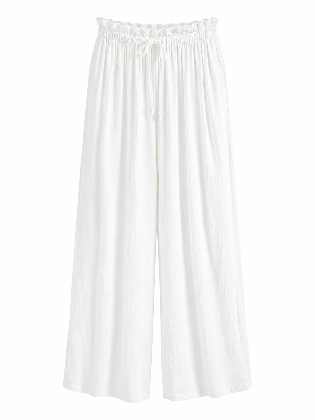 Damen Palazzo Hose Weiss