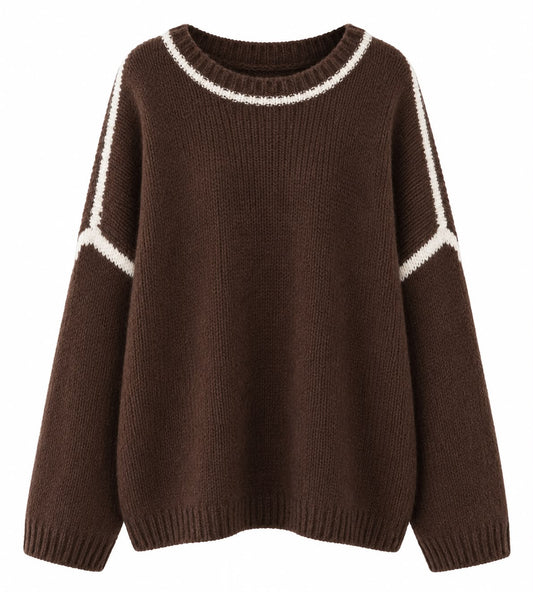 Strickpullover „Contrast“ – 3 Farben