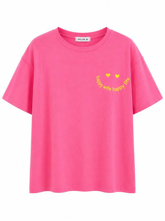 Statement Oversize T-Shirt Pink