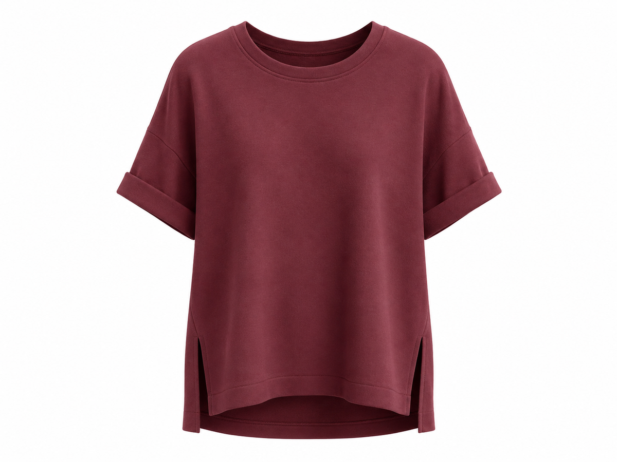 Oversize Shirt Bordeaux