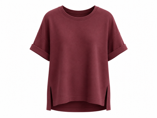 Oversize Shirt Bordeaux