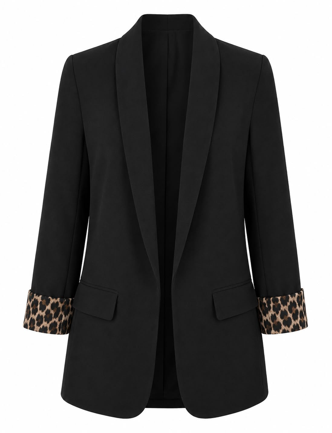 Blazer „Leo Detail“ – Schwarz & Bordeaux