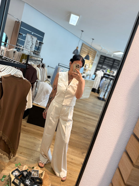 Blazer-Weste in Beige 🤍
