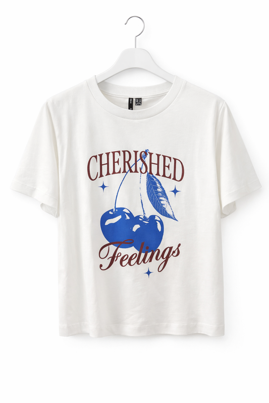 T-Shirt “Cherished Feelings” – Weiss