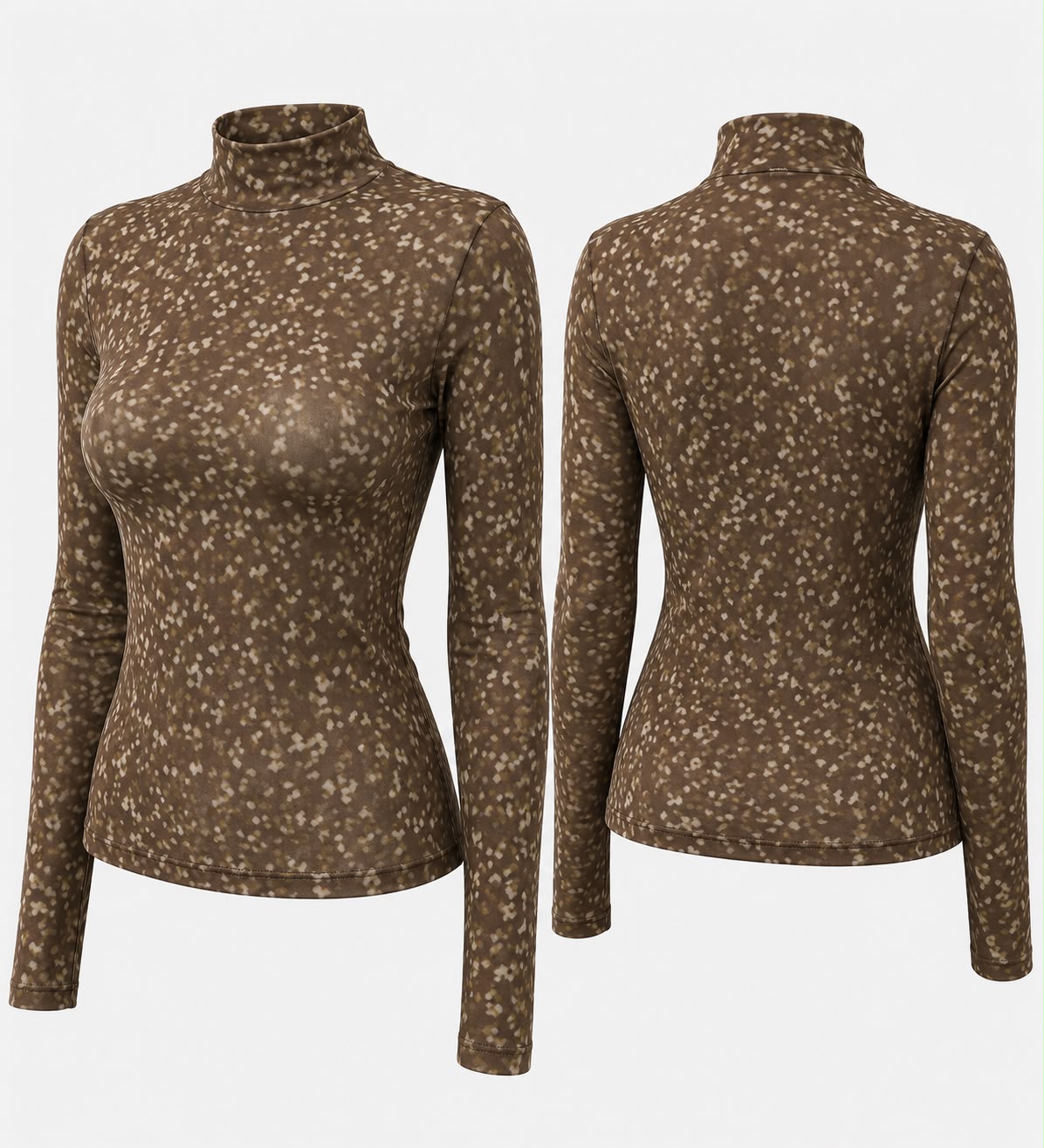 Mesh Shirt „Leo“ – Braun