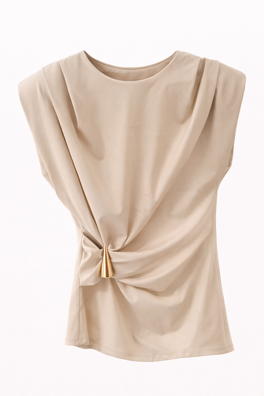 Shirt mit goldschnalle