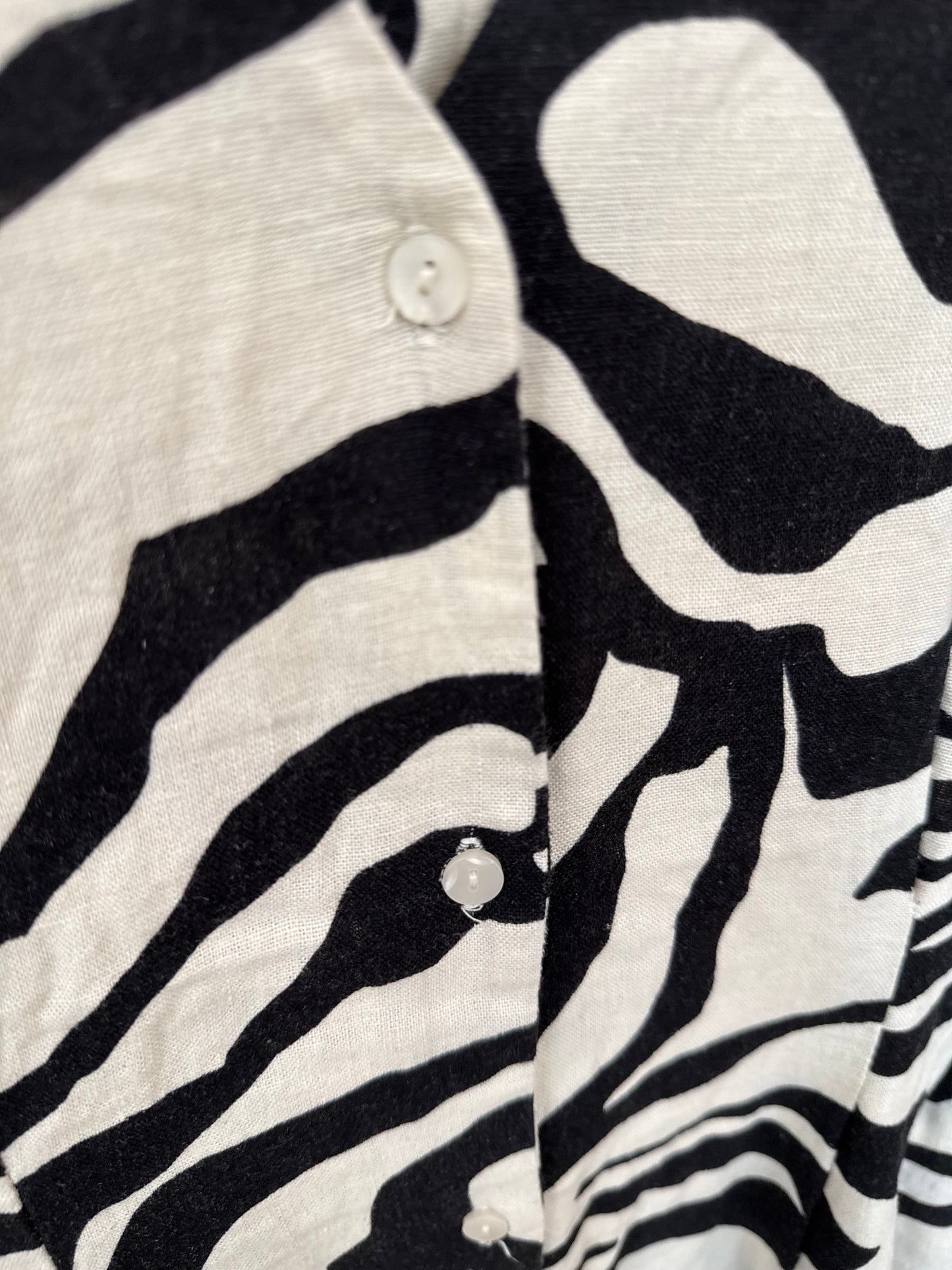Zebra Midi Kleid 🖤🤍