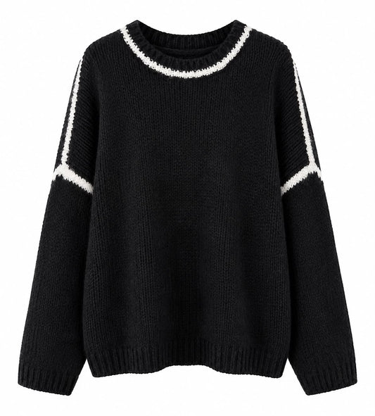 Strickpullover „Contrast“ – 3 Farben
