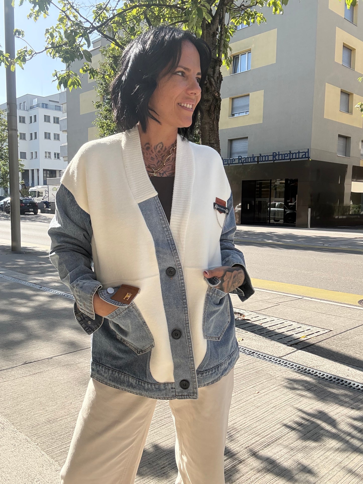 Cardigan Alessia - Denim Mix
