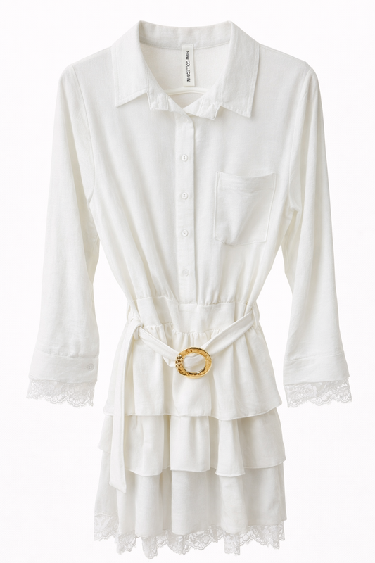 Kleid mit spitzendetails
