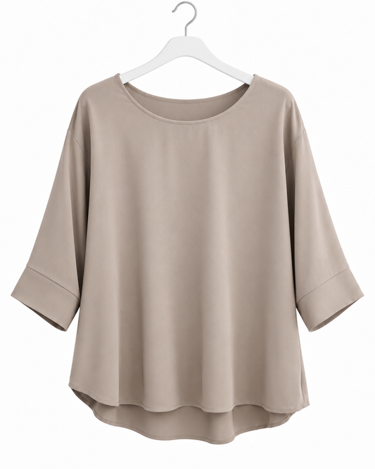 Oversize Pullover „Flow“ – Schwarz & Beige