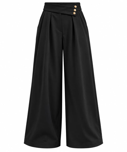 Wide-Leg Hose „Sofia“ – Elegance Edition 🤎🖤