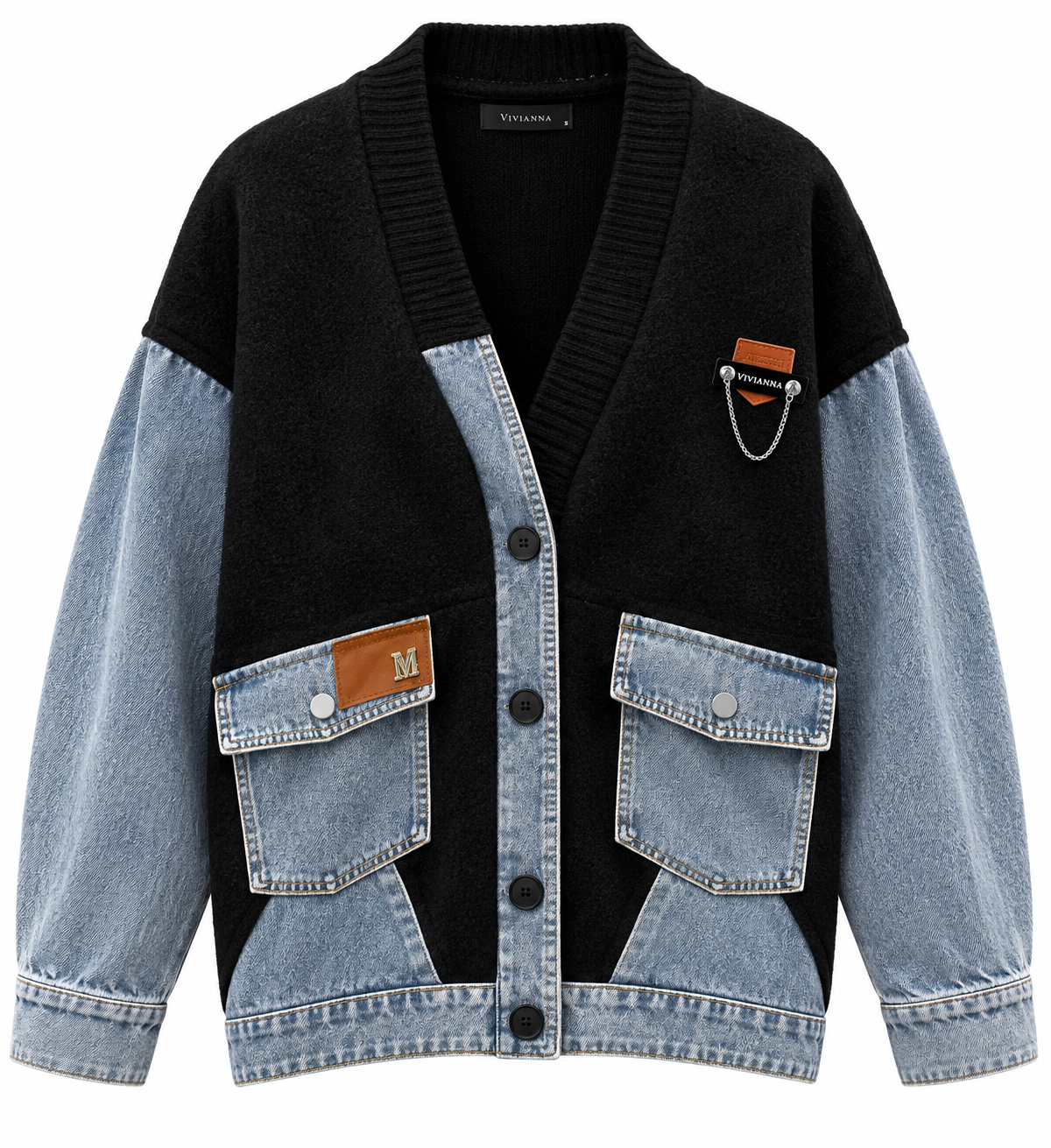 Cardigan Alessia - Denim Mix