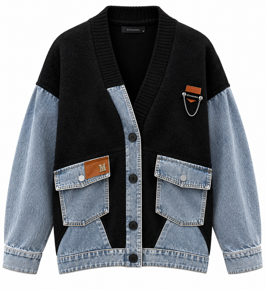 Cardigan Alessia - Denim Mix