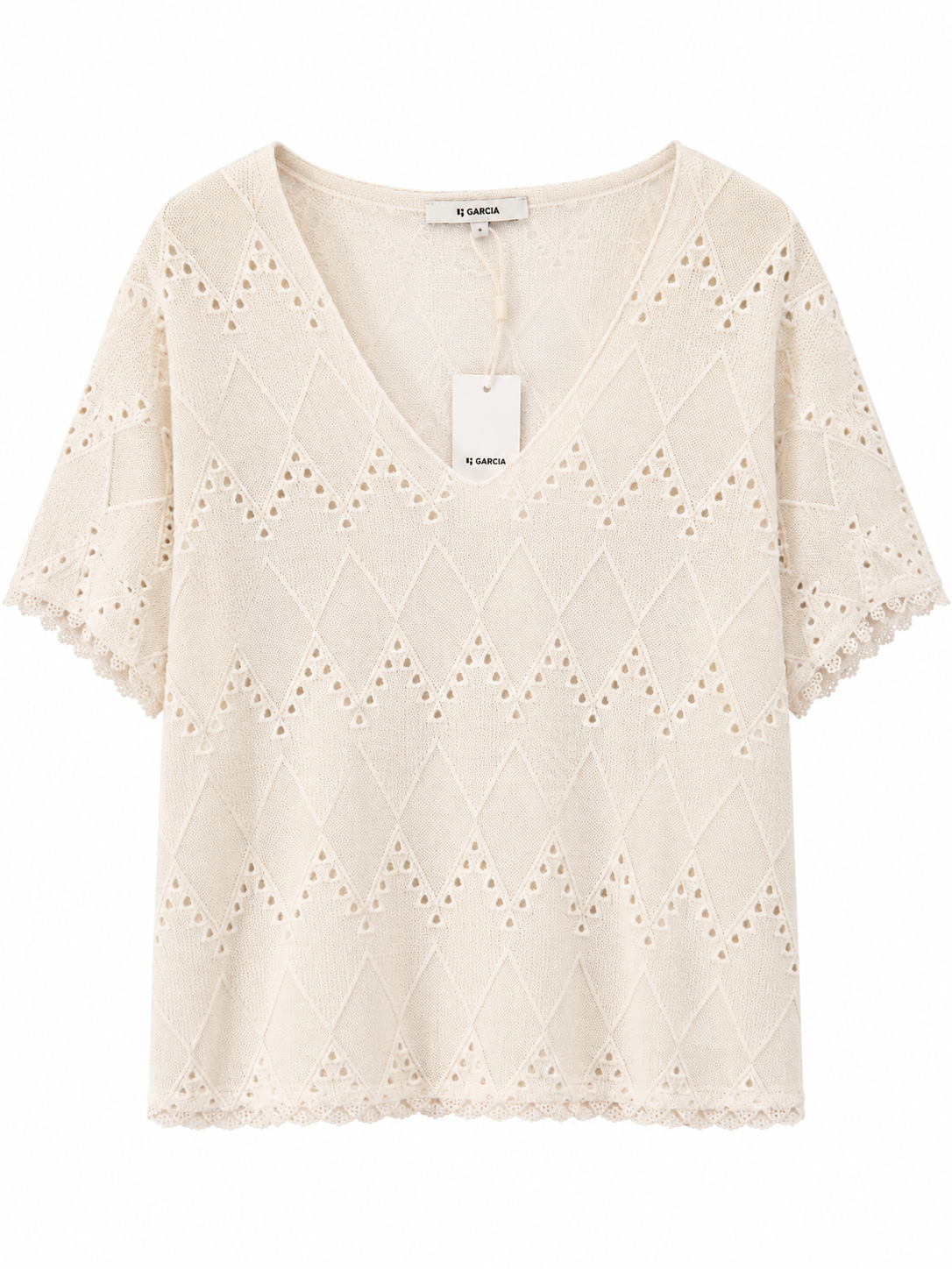 Shirt mit Häkelmuster