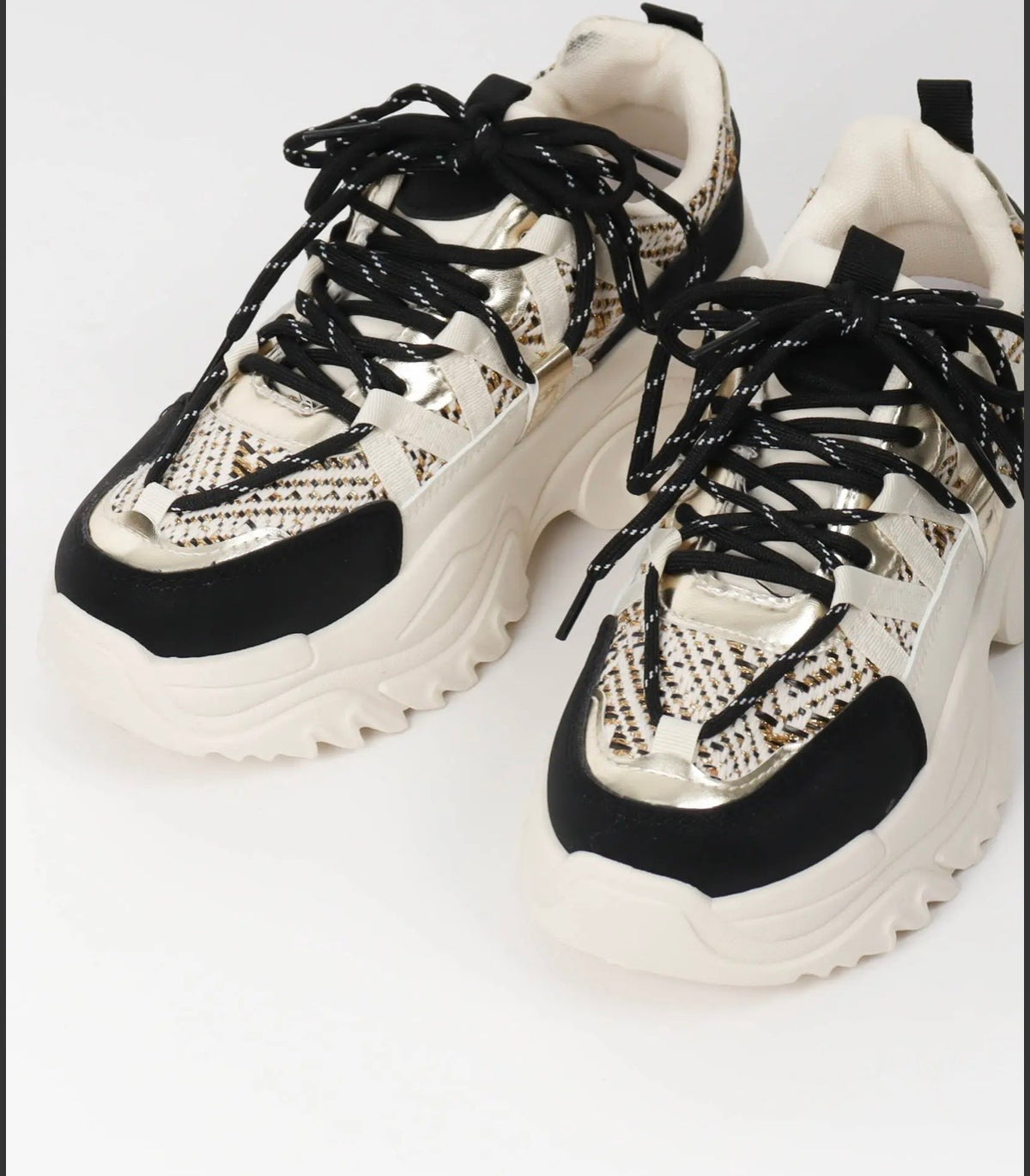 Chunky Sneaker Schwarz/Beige