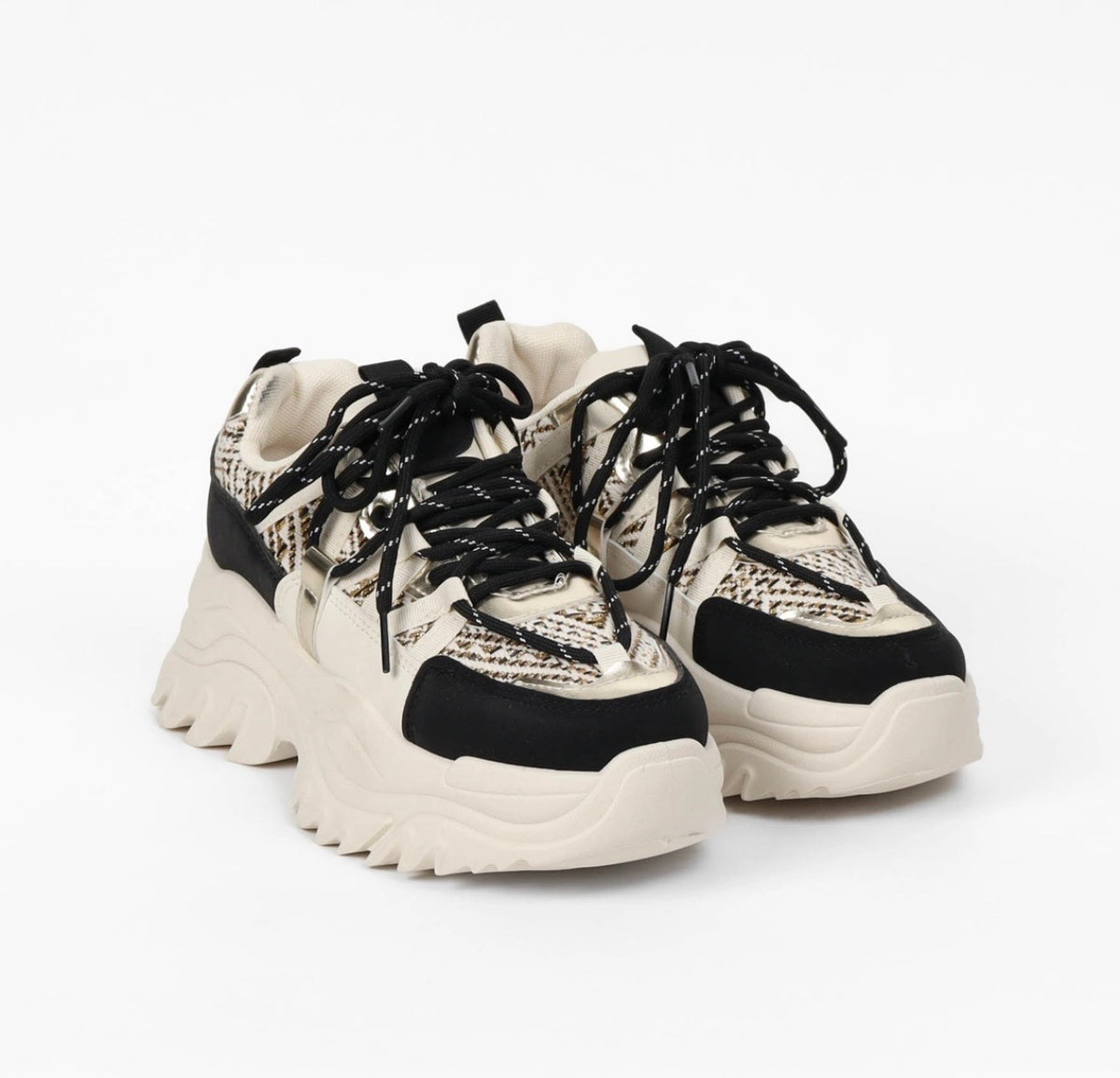 Chunky Sneaker Schwarz/Beige