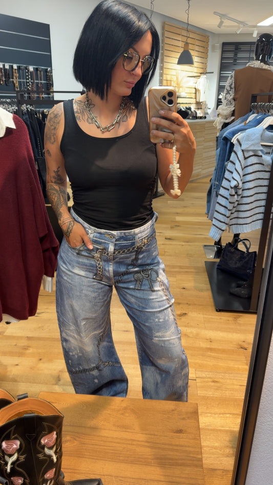 Wide Leg Jeans „Cloud Wash“ – Hellblau