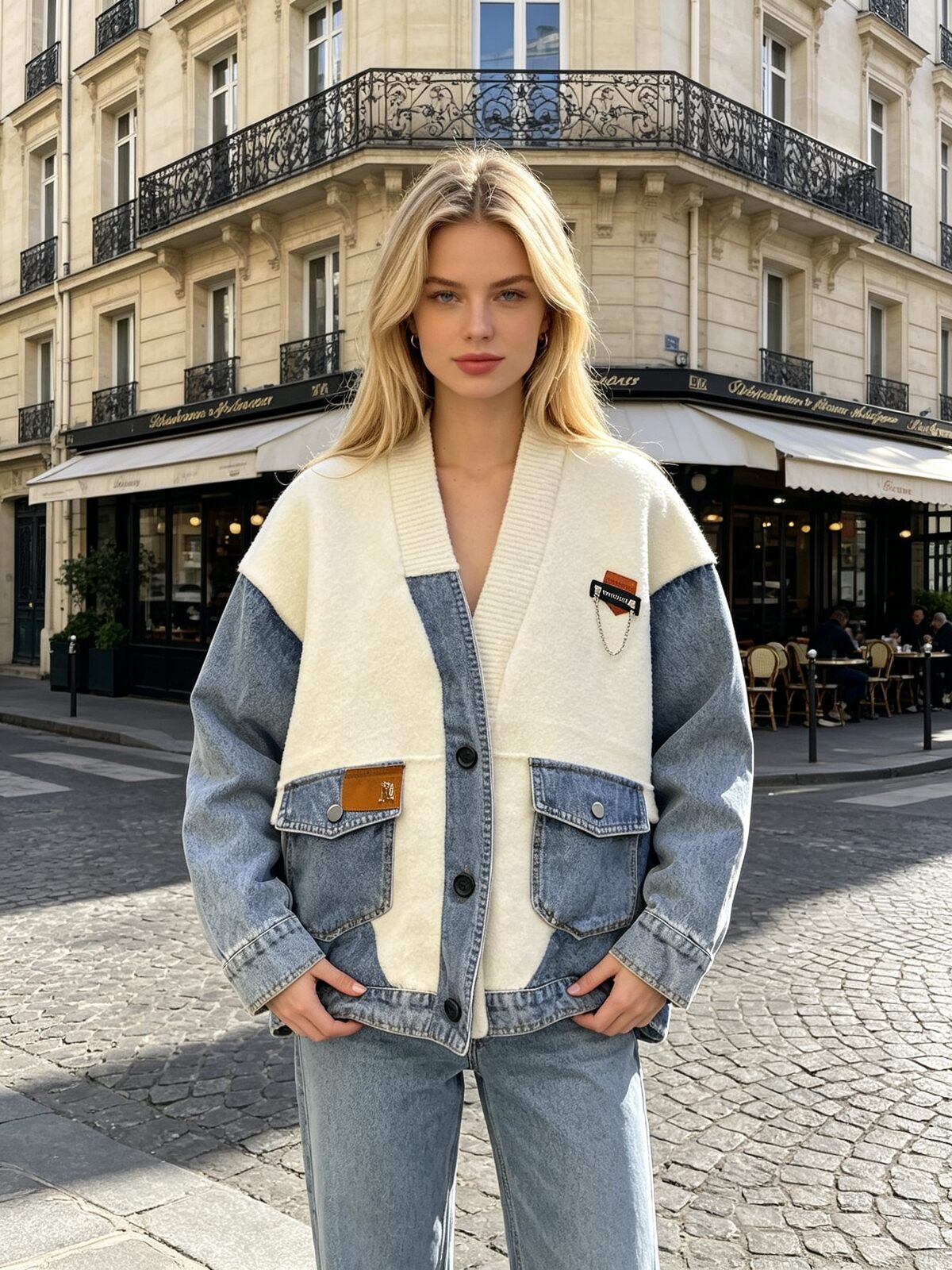 Cardigan Alessia - Denim Mix