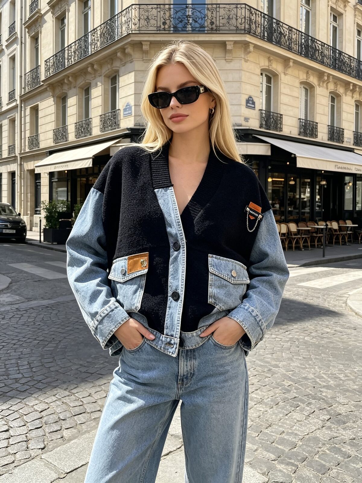 Cardigan Alessia - Denim Mix