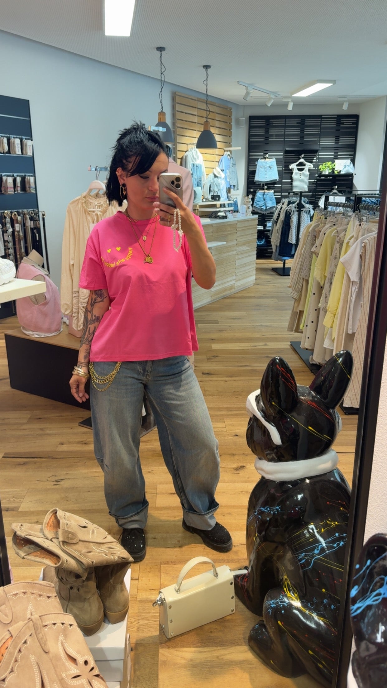 Statement Oversize T-Shirt Pink