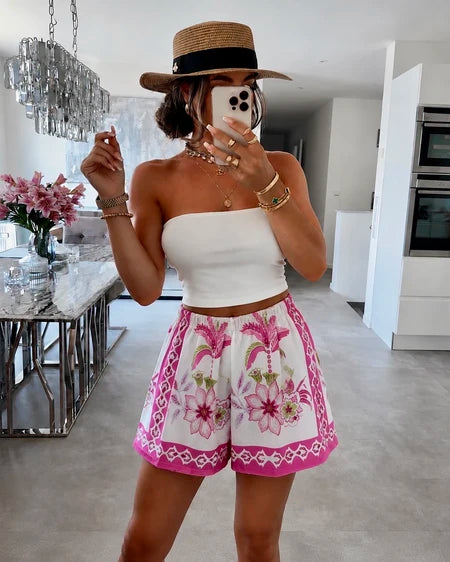 Boho Print Shorts